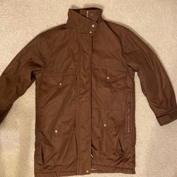 Women’s Lands End Brown Parka 