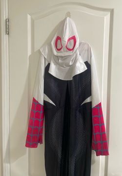 Ghost Spider Costume Jumpsuit with Hood