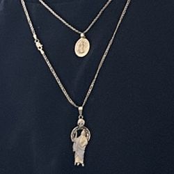 14K Gold Chain + Pendant Combo