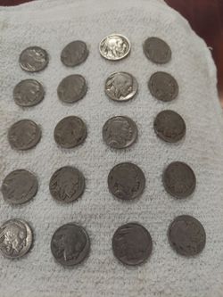 Buffalo Nickels 1936 20ct