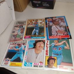 Six Card Lot Mike Schmidt