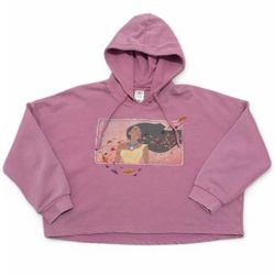 Disney store pink Pocahontas hoodie pullover sweater