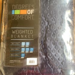 Weighted Blanket -15pds. New In Package. With Soft Blue Velvet Cover. I 
