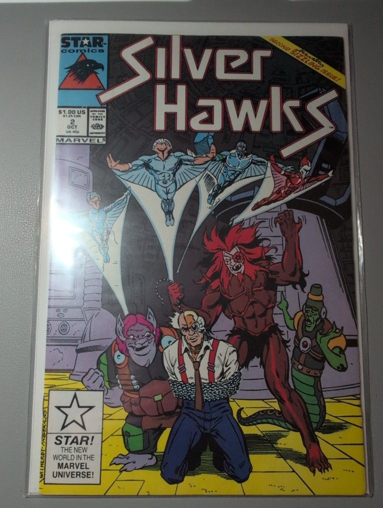 Silver Hawks 2 Star Comics / Marvel Comics VF+ Star UPC