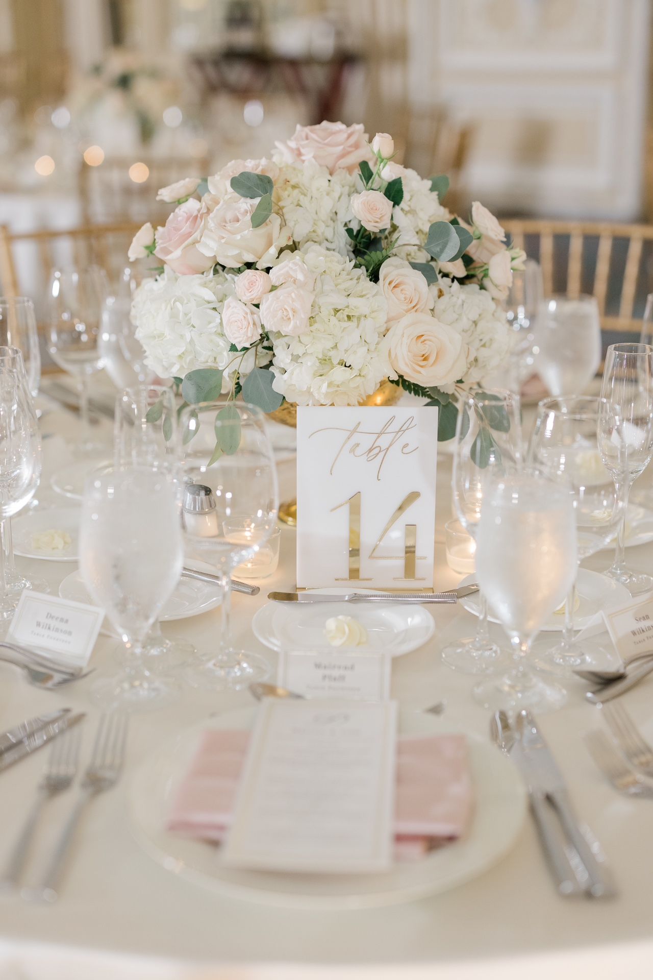 Table Number Signs With Stand