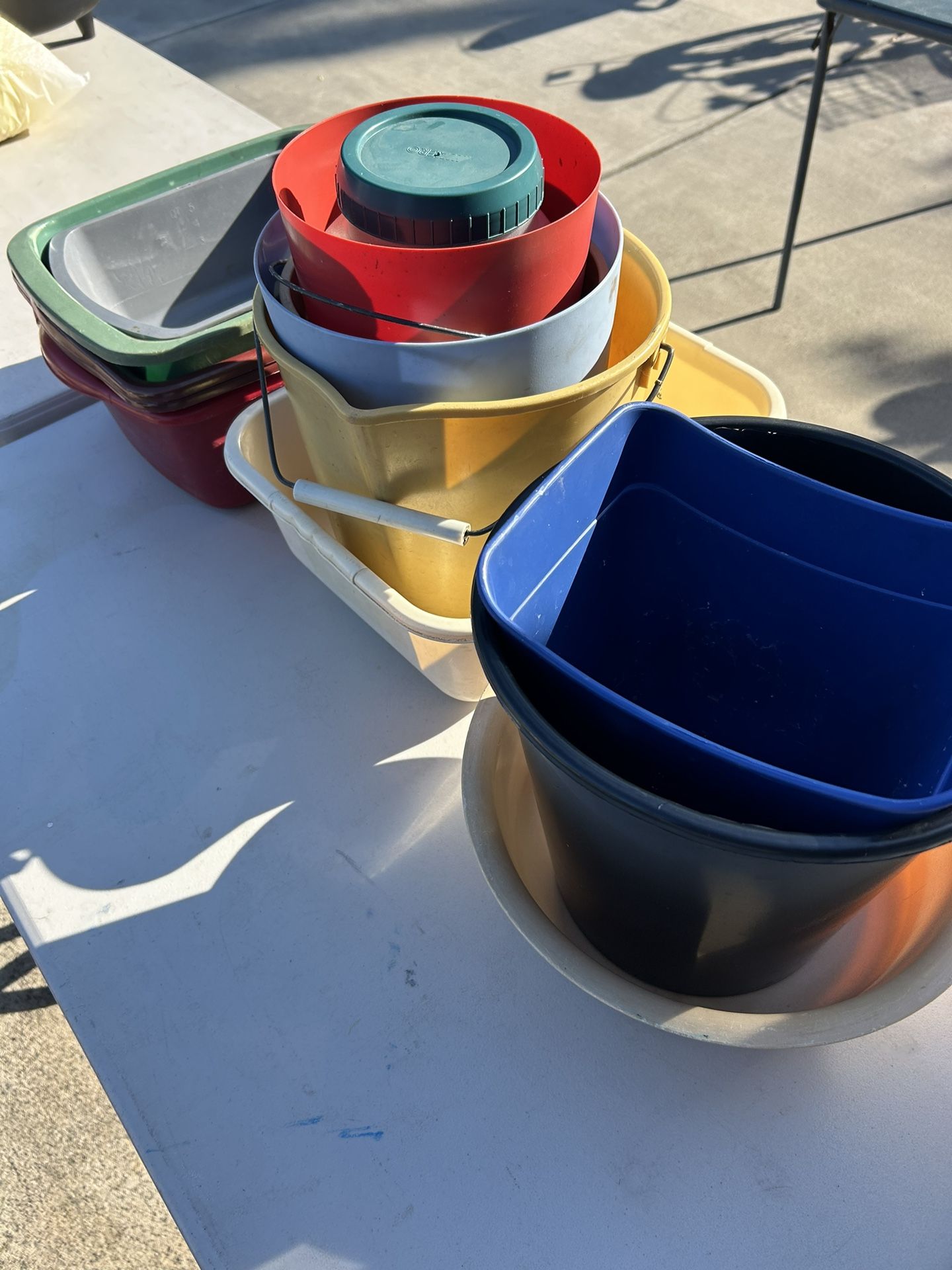 Buckets And Garbage Cans