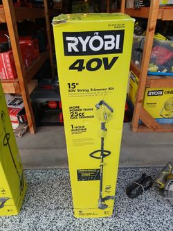 WEED EATER RYOBI 40V BATTERY AND CHARGER INCLUDED
