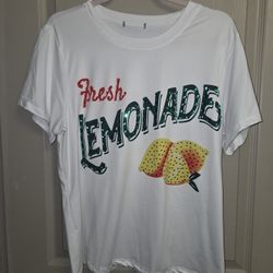 Women's Lemonade Top With Blingy Stones And Pearls 