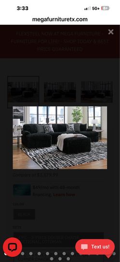 Midnight Madness Sectional set
