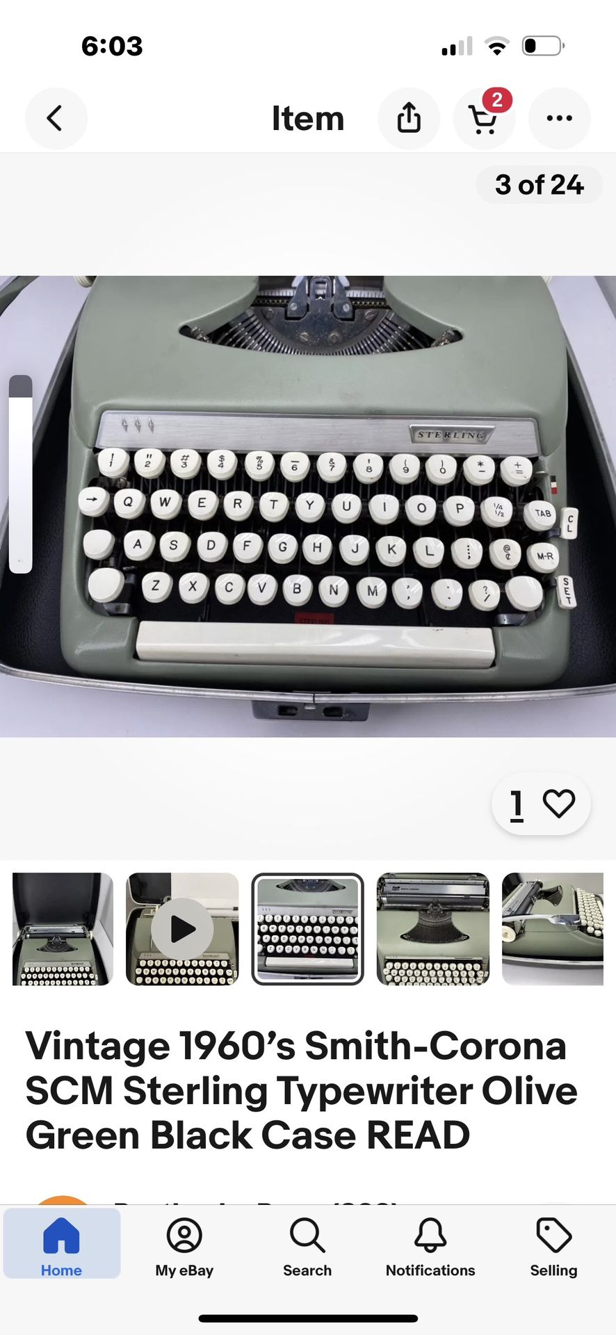 Vintage Smith And Corona Typewriter