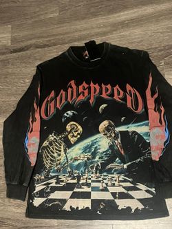 Godspeed Skeleton Chess Long Sleeve Shirt
