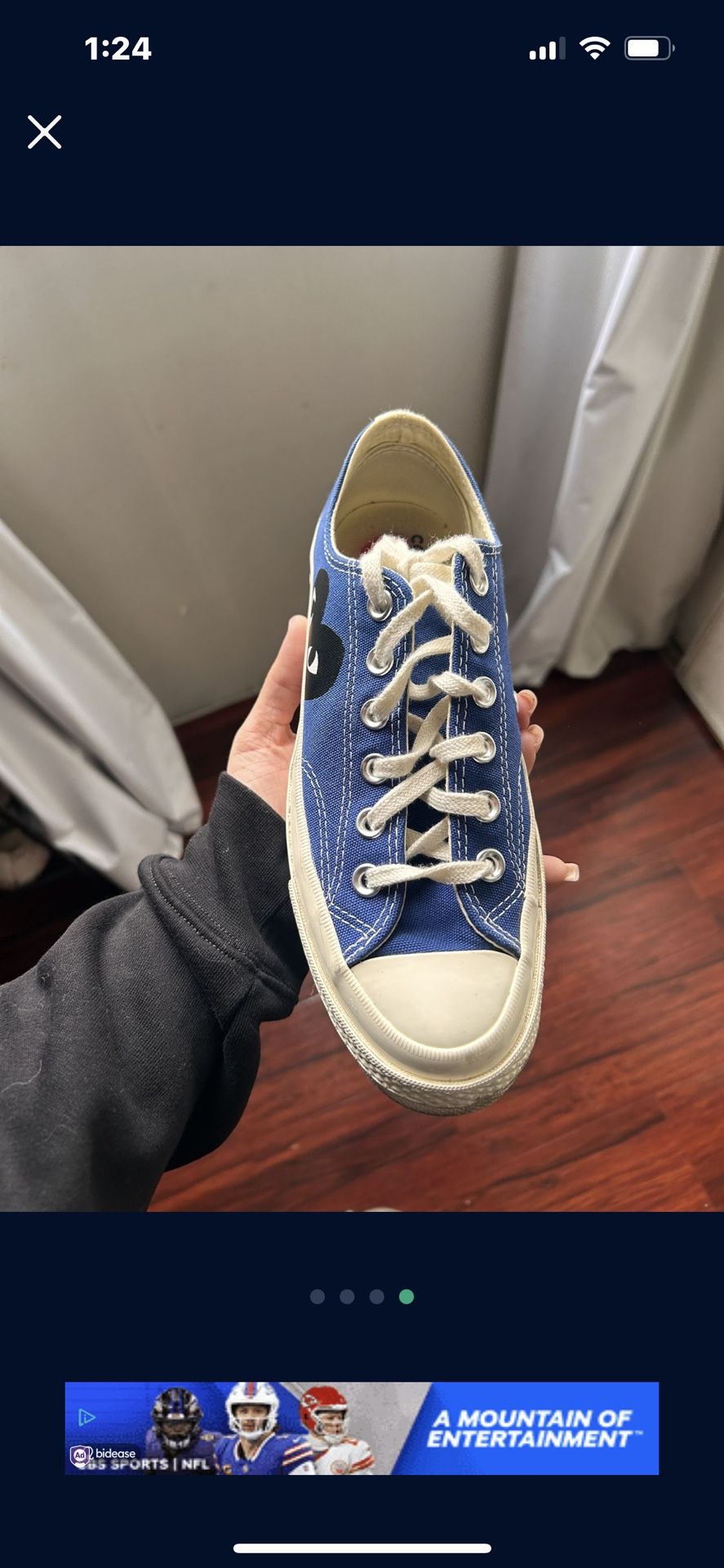 Converse X COMME des Garçons Blue Low Top