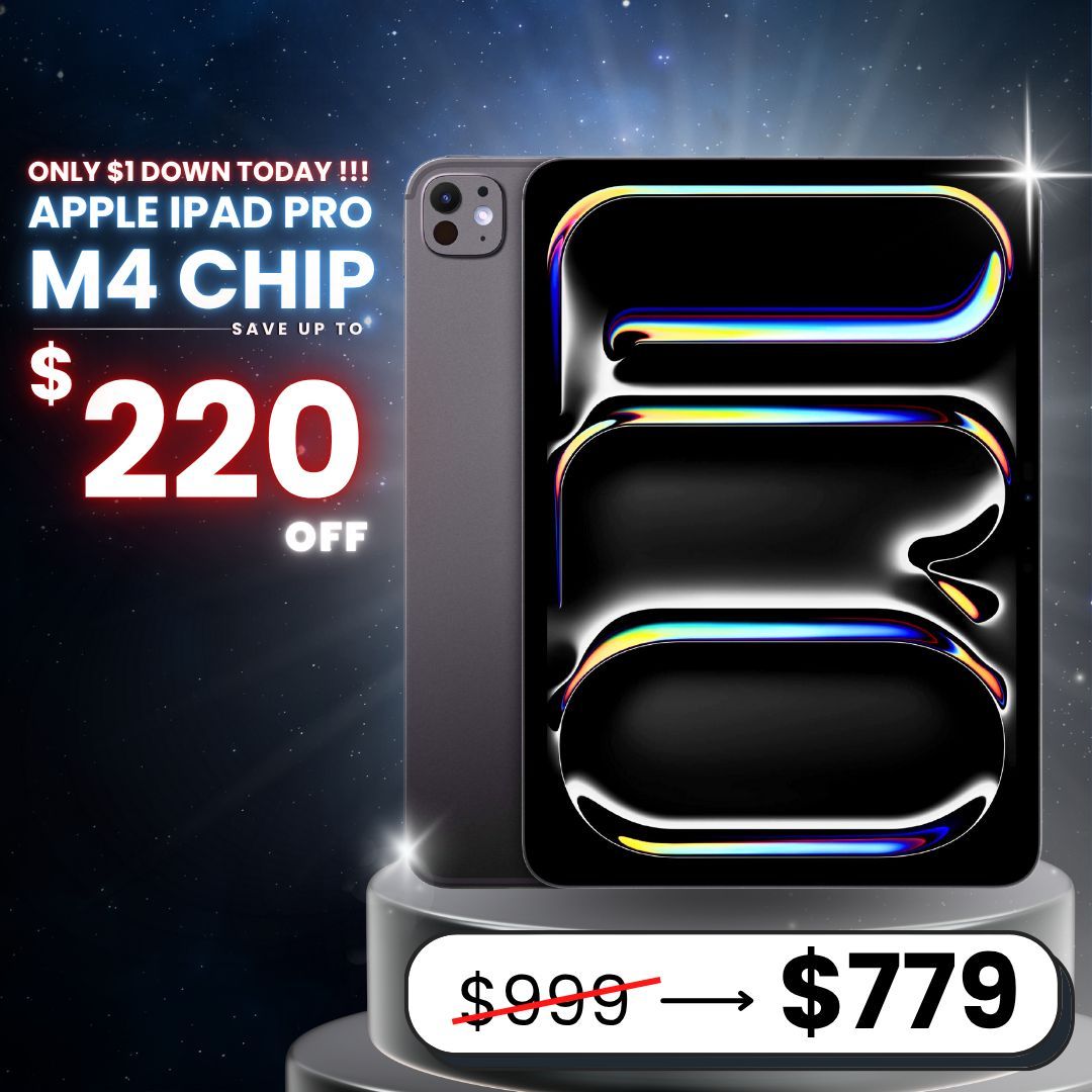 Apple IPad Pro 11 Inch Oled M4 Tablet New - Pay $1 To Take It Home Today and pay the rest later.