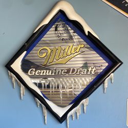 Vintage Miller Genuine Draft Mirror Sign