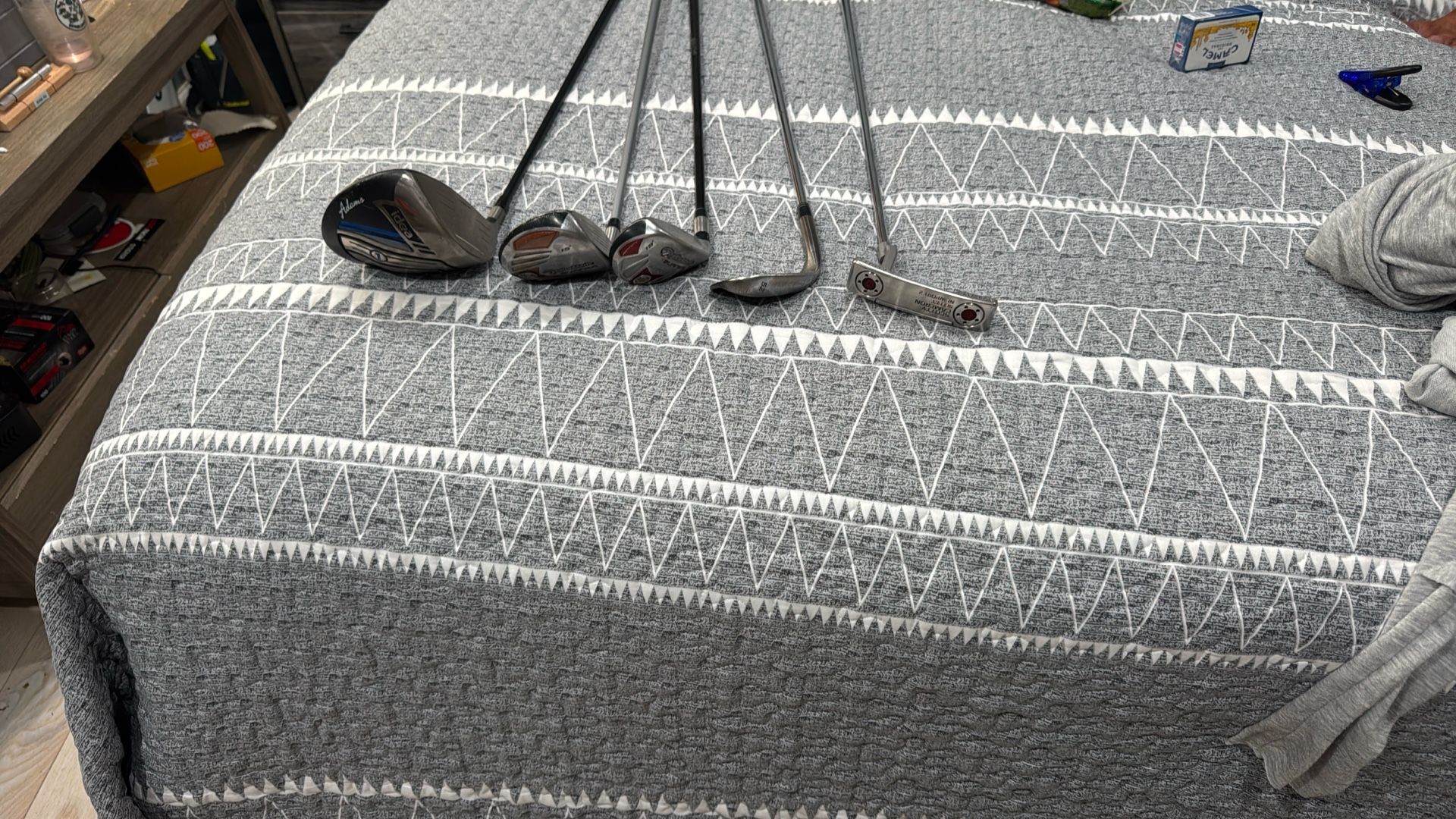 Clubs And A Like New Scotty Cameron Select Newport2