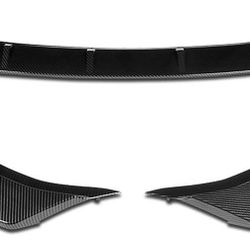 2016 to 2019 BMW 3 series Sedan Wagon Hatchback Front Bumper Lip Carbon Fiber Labio parachoques