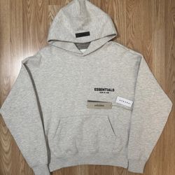 Light  oatmeal essential hoodie size small