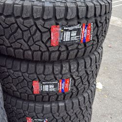 35X12.50R20 SET OF 4 MUD TIRES WITH INSTALLATION AND BALANCING 