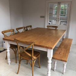 Beautiful French American Dining Table