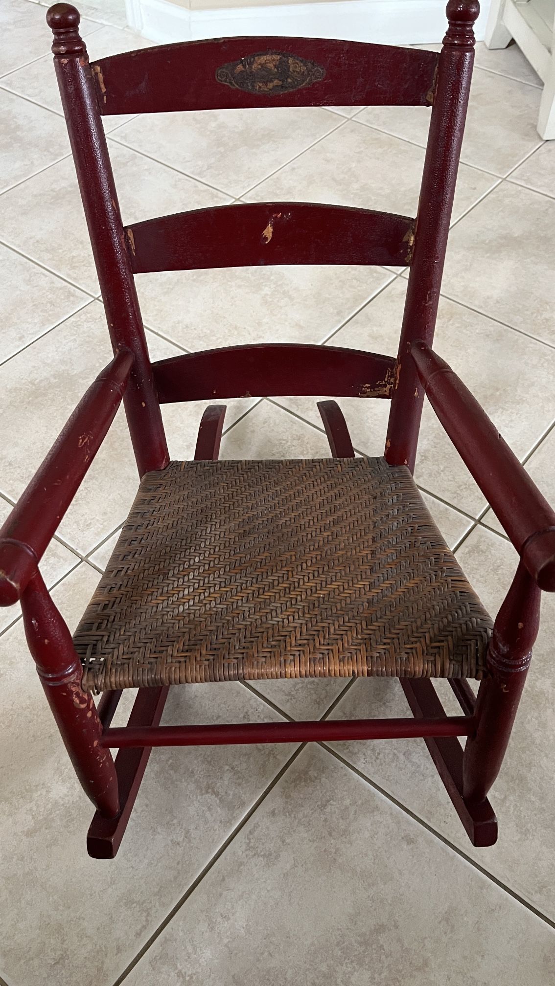 Vintage Wooden Child’s Rocking Chair