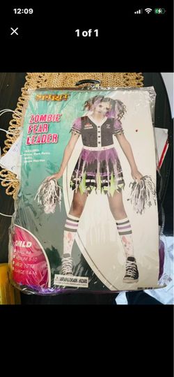 Spirit Zombie Fear Leader Kids Halloween Costume