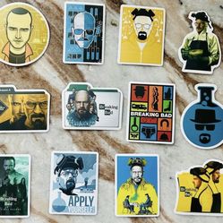 AMC Breaking Bad TV Show Movie 12 Count Sticker Collectible Lot