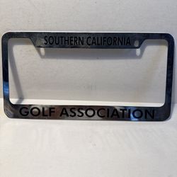 Southern California SCGA Golf Association License Plate Frame VINTAGE