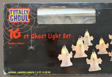Totally Ghoul 10 ct Ghost Halloween Light Set