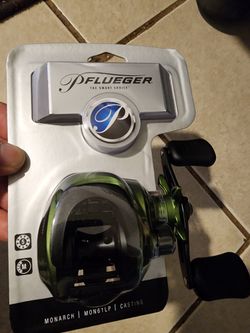 Pflueger Monarch Baitcaster Reel Gear Ratio 6.1:1 