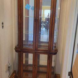 Lighted Glass Curio Cabinet 