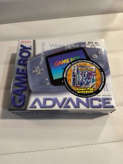 Gameboy Advance glacier with Pokemon Crystal (CIB)