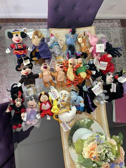 Vintage Walt Disney Beanie Babies/Stuffed Animals/Dolls/Toys