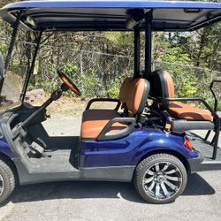 2022 Blue Advanced EV 4 Passenger Golf Cart