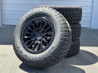 18" NEW Wheels Black Rims and Tires 6x139.7 TOYOTA 6x135 FORD 8x170 DODGE 8x165.1 CHEVY Silverado Tundra Sequoia F150 Expedition Tacoma 4Runner F250
