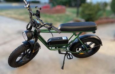 Fat Tire Electric Bike Green