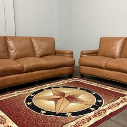 Hutton Leather Italia Sofa Couches Set