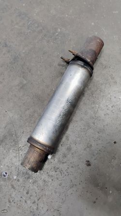 Magnaflow bullet muffler.