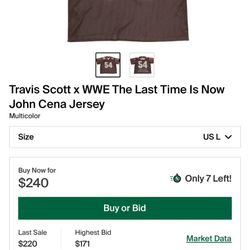 Travis Scott x WWE The Last Time Is Now John Cena Jersey
