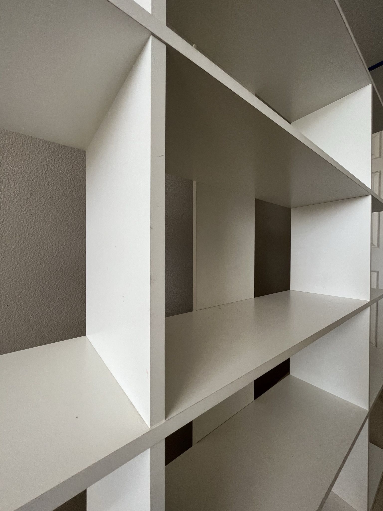 Storage Shelf Clean White Wood Sturdy Build Good Conditi for Sale in