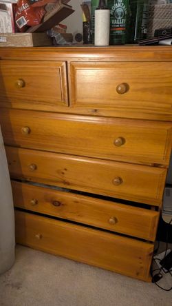 large wooden dresser