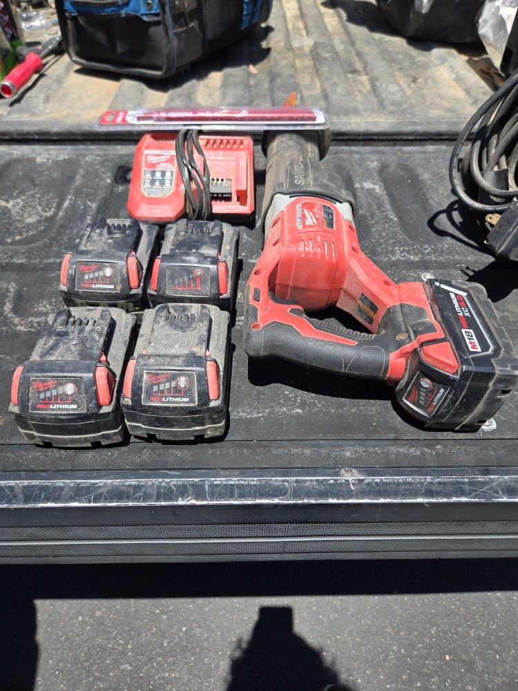 Milwaukee M18 Sawzall Cordless Brushed Reciprocating Saw Tool
