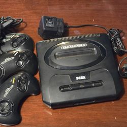 Sega Genesis Game Console (model 2) Bundle 