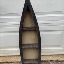  Solid Wood Boat Shelf Bookcase 35.5”Inch Tall Boat Shelf Beach House Furniture Nautical Home Decor Custom Made Furniture