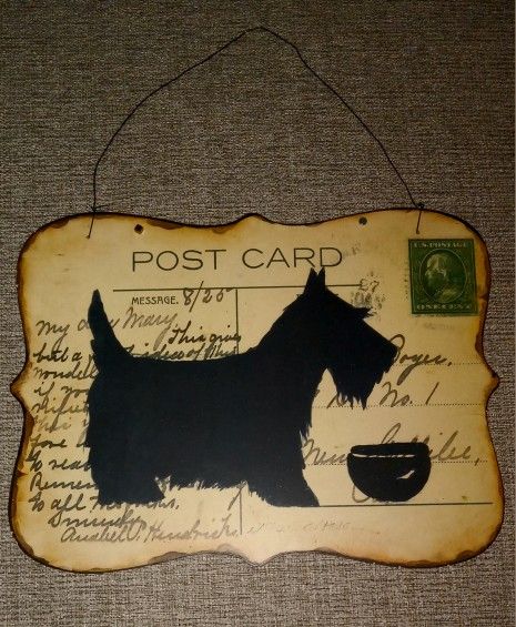Metal  Magnetic Schnauzer Sign