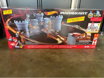 New Hot Wheels Mario Kart Bowser's Castle Race track