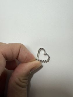 10k White Gold Necklace Pendant With Diamond 