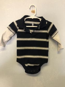 Garanimals Baby Boy Long Sleeve Onesie- Size 12 months