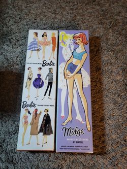 1959/1962 collectible Barbie and Midge dolls