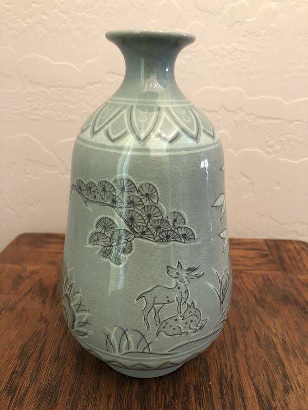 Authentic Original Korean Celadon Vase