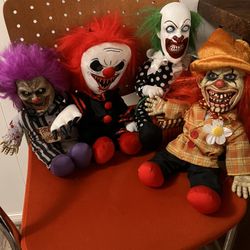 Spirit Halloween Clown Plushies 